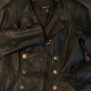 INC faux leather jacket